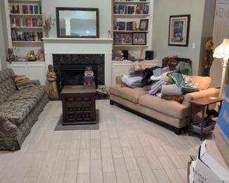 Vintage Wooden End Table with Drawer