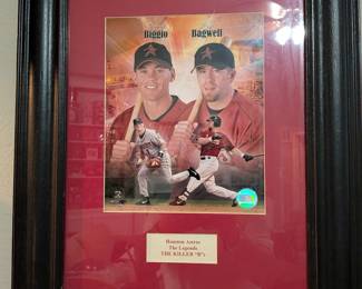 Houston Astros "Killer B's" Craig Biggio and Jeff Bagwell Dual Autographed Framed Photo