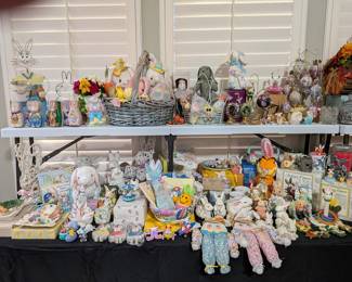 Easter Bunny and Spring Themed Decorations Collection