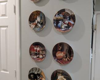 Collection of Decorative Cat Plates by Gre Gerardi