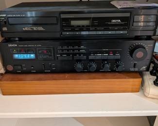 Sharp DX-200 CD Player and Denon DRA-35V Receiver