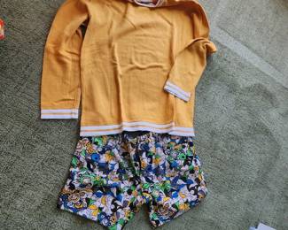 So many clothes! Steele shorts-about 40 pair, tons of colorful tops, pants, jackets.