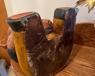 VINTAGE HAND CARVED FOLK ART BEAR