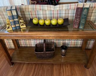 SOFA TABLE , ANTIQUE COOKBOOKS