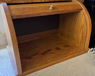 OAK BREAD BOX
