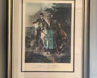 Framed Print of "The Last Meeting of Lee and Jackson"
