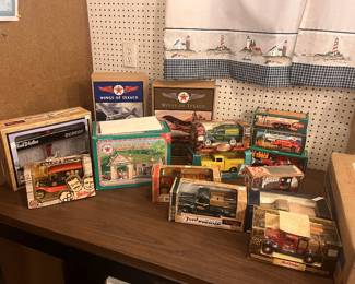 Texaco and True Value Toy Car Collectibles mint in box