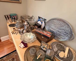 Towle, Lenox, and other silver and silver platted items