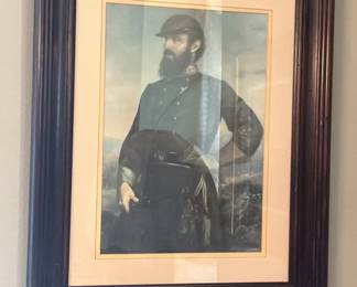 Framed Portrait Stonewall Jackson