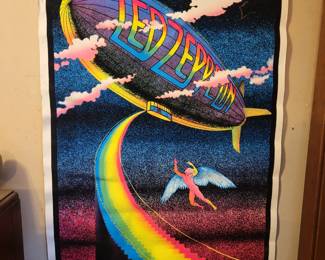 LED ZEPPELIN black light poster