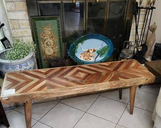 Herringbone Bench