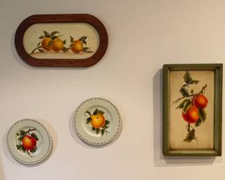 HAND PAINTED FRUIT WALL HANGINGS