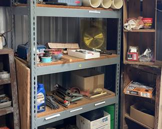 SHELVES, AIR TANK, TOOLS