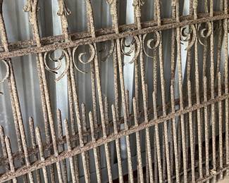 OLD WROUGHT IRON FENCING