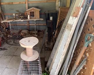 DOG HOUSE, OLD WOOD, YARD EQUIPMENT