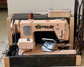 VINTAGE PINK ATLAS SEWING MACHINE