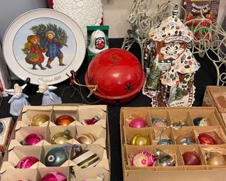 VINTAGE SHINY BRITE ORNAMENTS