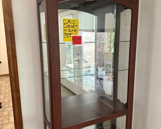 Curio Cabinet with four glass doors and Lights
