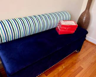 Velvet blue bench
