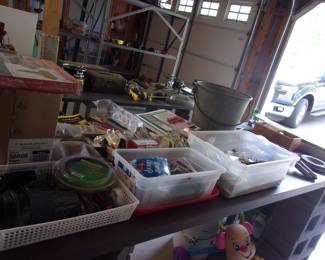 Vintage Galvanized Bucket, miscellaneous