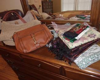 Purses, Scarves, misc