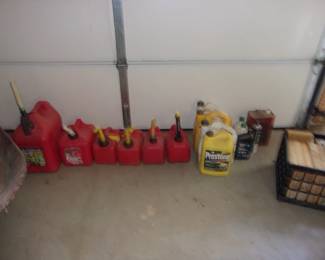 Gas Cans, Oil, Miscellaneous
