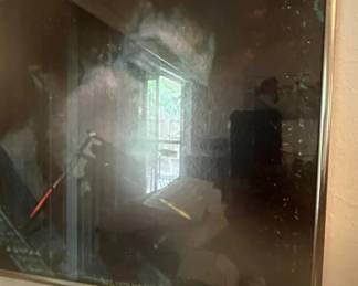 Vintage Framed Print with Silver Metal Frame