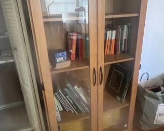 TwoDoor Display Cabinet with Glass Doors