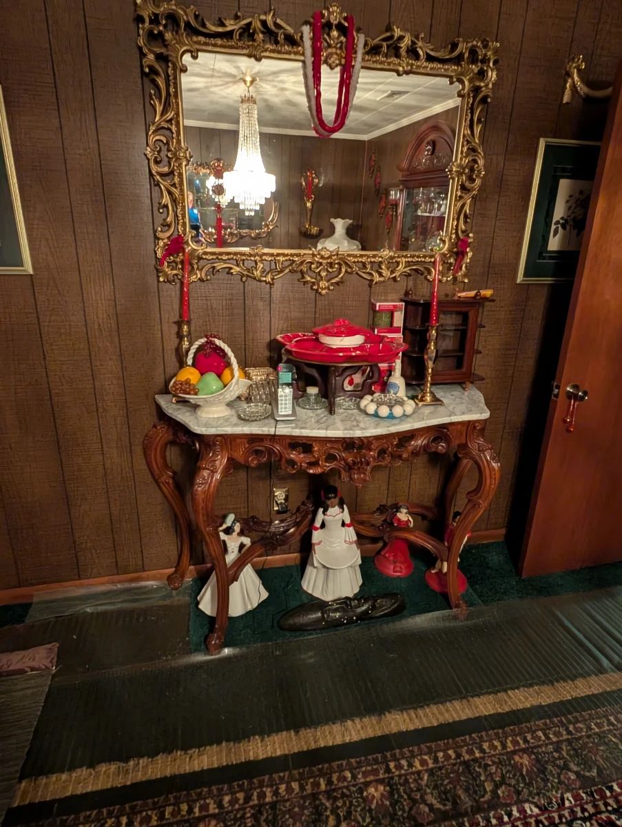 Marble Top foyer table 