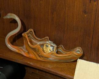 Vintage Hand Blown Swan