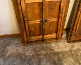 Antique folding sewing table 