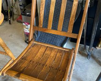 Antique folding chair 