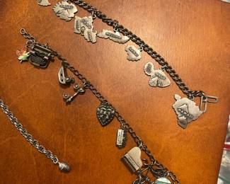 Sterling silver charm bracelets 