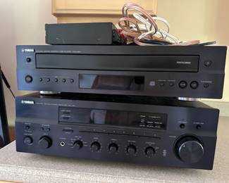 Yamaha receiver and CD player