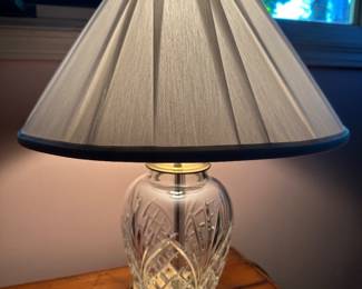 Waterford crystal table lamp....