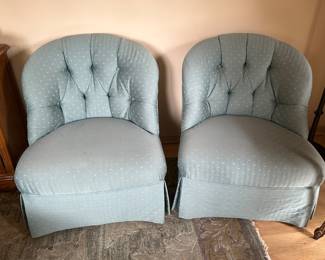 (2) upholstered side chairs