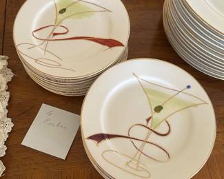 Pier One martini glass plates