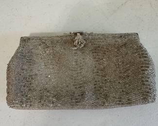Zoe Adams beaded clutch