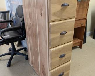 Wooden filing cabinet 