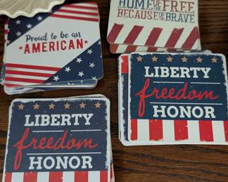Patriotic coasters