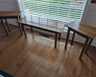 Sofa table and side tables 