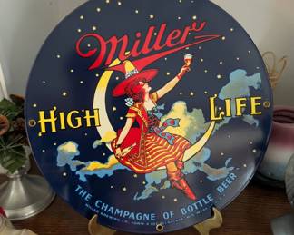 Miller High Life plate