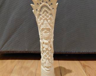 Hand carved bone sculpture 
