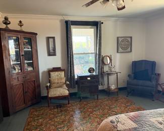 Corner cabinet with matching dry sink 