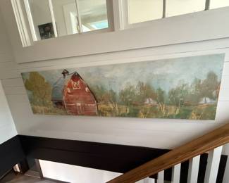 Long landscape barn art