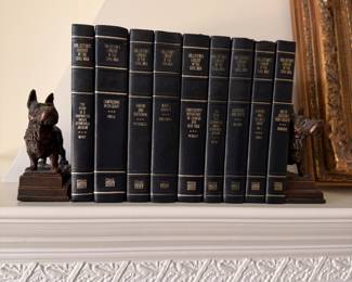 Pompeii Bronze Scottie Dog Bookends