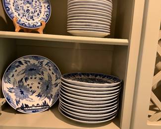 Lovely vintage and antique Blue and White - European and Asian