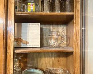 Lusterware, Anchor Hocking, pressed glass