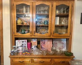 70-90's collectible drinkware, pressed glass 