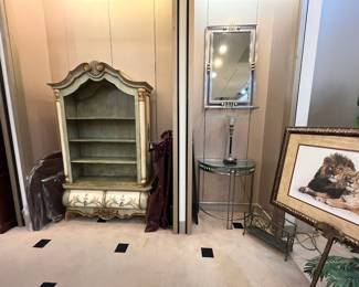 Drexel mirror and table